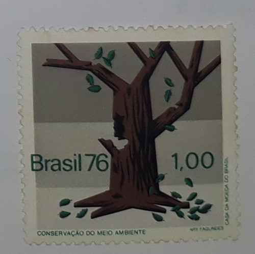 Selo Antigo Conservação Do Meio Ambiente  -  1976 0