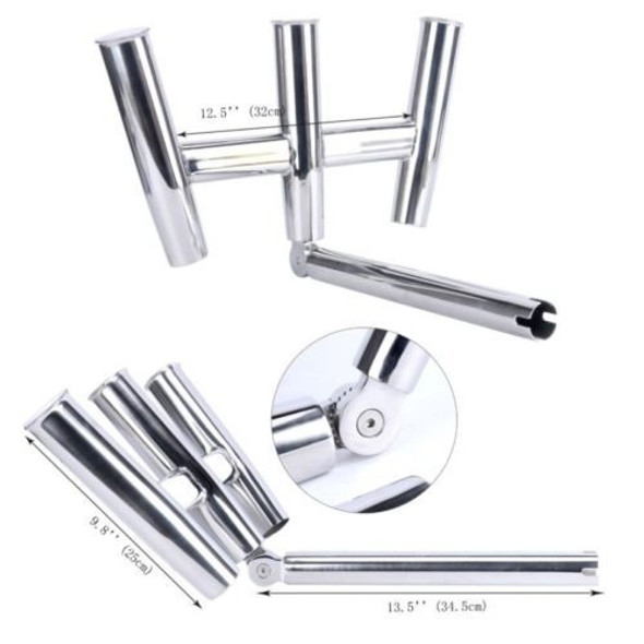 Acero Inoxidable Cometa Pesca Gunnel Montaje Trident Triple 1