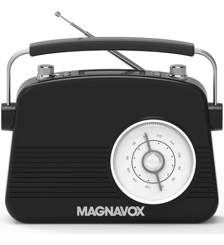 Magnavox Reloj Despertador Doble Retro Con Radio Fm, Tecnolo 0
