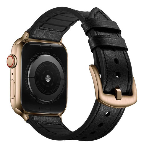 Malla Para Apple Watch 38/40mm Ouheng Negro Gold 0