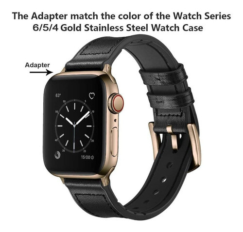 Malla Para Apple Watch 38/40mm Ouheng Negro Gold 1