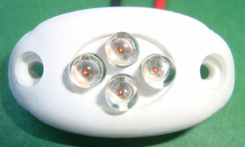 Luz De Cortesia Branca Com Led Azul 12 V/barcos/lanchas. 1