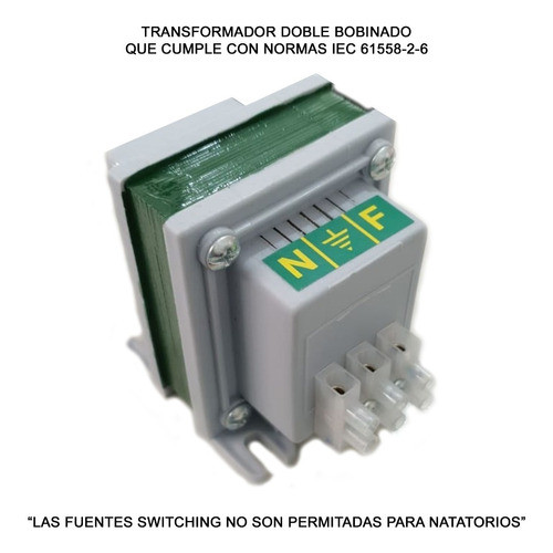Transformador 12v 30w Para Luces De Pileta 1