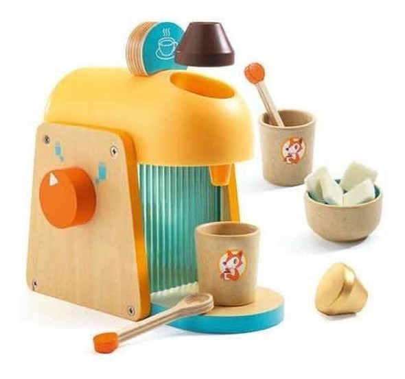Juego Cafetera Madera Mi Espresso Djeco Cadaques Kids 0