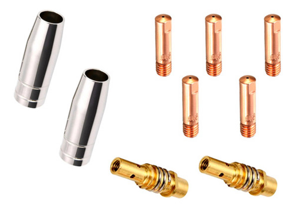 Kit - Bocal/porta Bico/bicos 0,8mm Tocha Mig Tme 115/150 Tbi 0