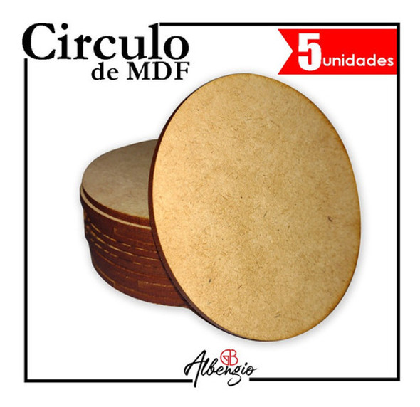 Circulo En Fibrofacil 70 Cm X 5 Unid. En 3mm C70-3-5 0