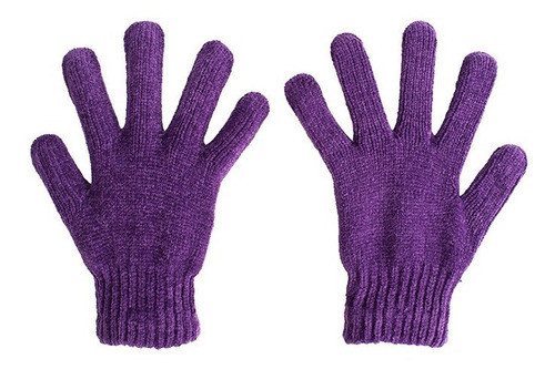 Guantes Magicos Chenille Con Puño Elastizado Mujer 1