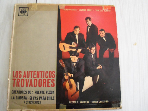 Vinilo Discos Los Auténticos Trovadores Cbs 8520, 1965 0