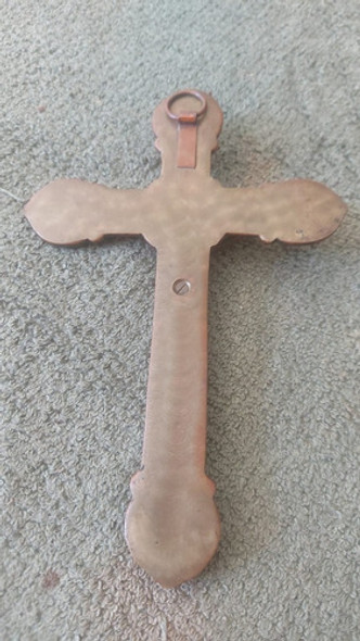 Antigo Cristo Crucificado Em Bronze De Parede 1