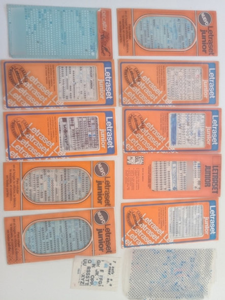 Lote Letraset Junior, 10 Sobres Surtidos ,super Oferta!!!!! 0