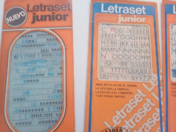 Lote Letraset Junior, 10 Sobres Surtidos ,super Oferta!!!!! 1