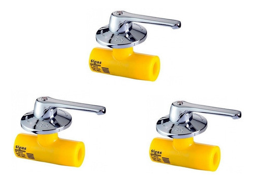 Llaves De Paso Sigas 20mm - Kit X3 0