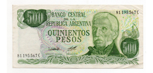 Argentina Billete 500 Pesos Ley Bottero 2430b Ex 0