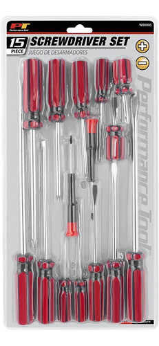 Kit De Destornilladores Performance Tool 15 Piezas Magnet... 1