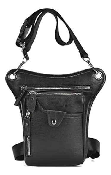 Riñonera De Cuero De Moda Para Hombres Y Mujeres, 0