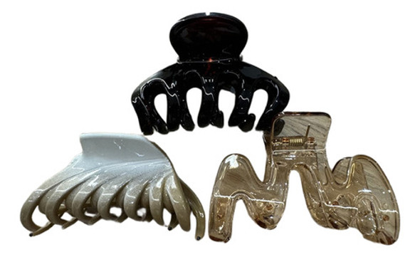 Kit De Presilhas De Cabelo Em Acrílico Prendedores De Cabelo 0