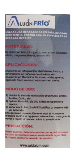 Soldadura En Frio Alucin - Reemplazo Economico De Pasta Laco 1