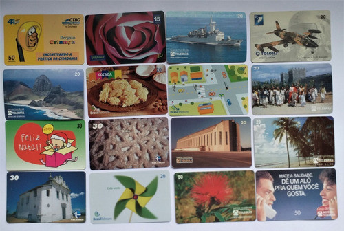 An508=  Lote Com 112 Cartoes Telefonicos Diversos 0