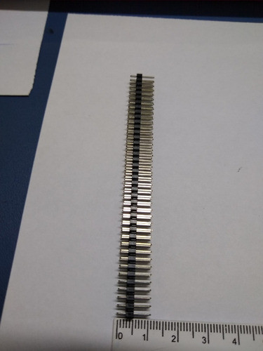 20 Peças -  Barra De Pinos 2x40x11,2 180 Graus 2.54 Mm 1