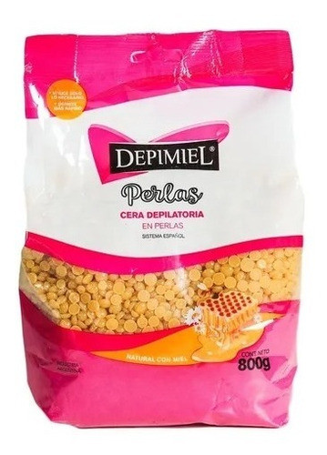 Cera Depilatoria Perlas Natural Con Miel Depimiel 800gr 0