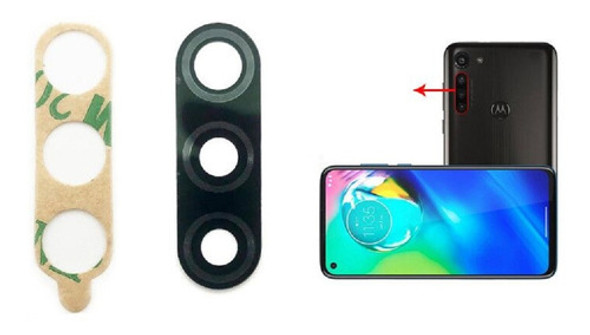 Vidrio Lente De Cámara Secundaria Para Moto G8 Power Lite 0