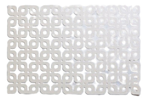 Individual Pvc Calado Cuadros Marfil 45x30cm 0
