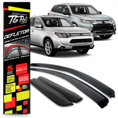 Calha De Chuva Mitsubishi Outlander 2014 2015 2016 Tg Poli 0
