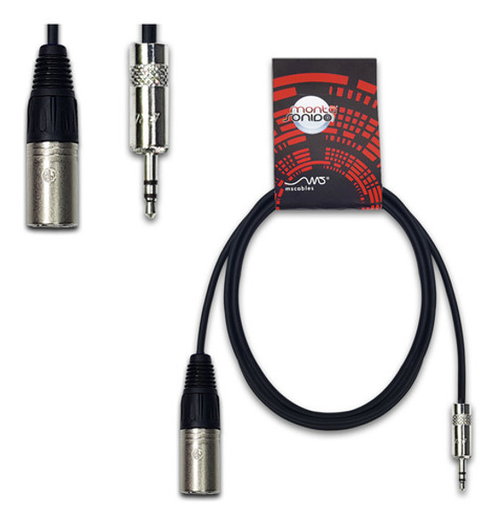 Cable Audio Canon Xlr Macho A Miniplug Estereo 30 Cm Neutrik 0