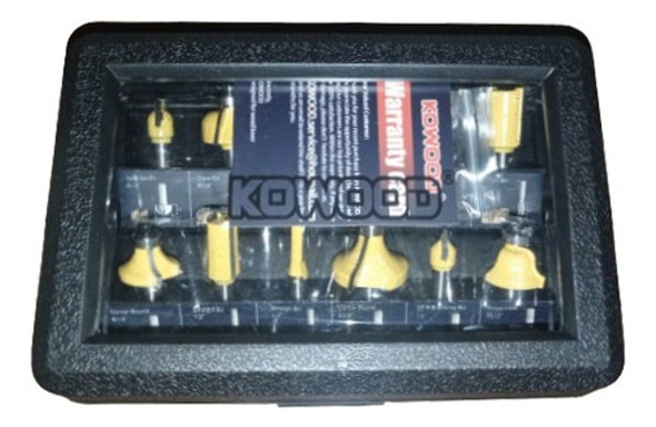Juego De Mechas Fresado Madera Kowood 12 Piezas 0
