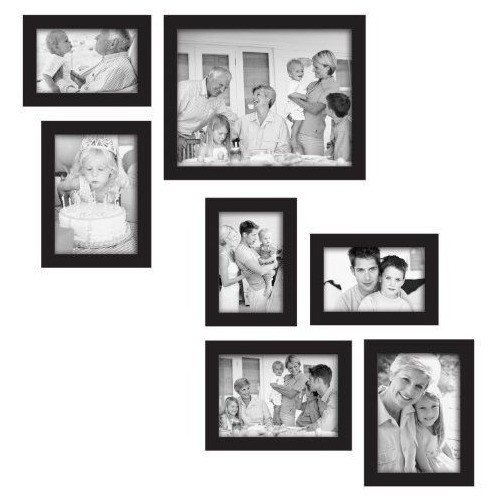 Mcs 7piece Gallery Frame Set Black 49709 0