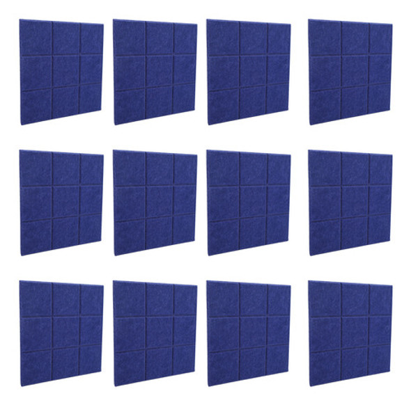 Painel De Absorção De Isolamento Acústico, 12 Peças, Borda C 1