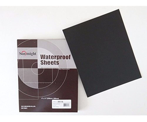 Sunmight 08116 5 9 X 11 Impermeable 400 Grit 50 Piezas 0