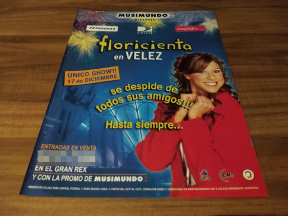(pd758) Publicidad Floricienta Velez * 2005 0