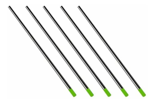 Eletrodo Tungstênio 2.4mm X 150mm Ponta Verde Caixa 10 Pçs 1