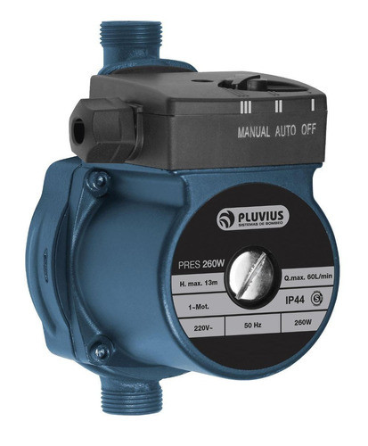 Bomba Presurizadora Pluviu 260 Watts Presion Hasta 3 Baños 0