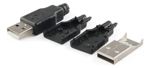 E-outstanding Usb 2.0 Conector 10pcs Usb 2.0 A Tipo Macho 4- 1