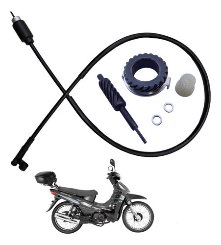 Cabo + Engrenagem Velocímetro Kasinski Soft 50 Cc 0