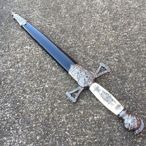 Faca Adaga Punhal Aço Inox, Excelente Para Decorar Na Caixa 1