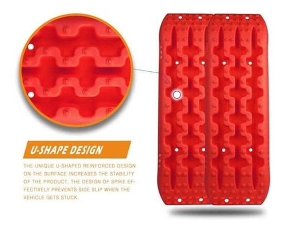Pistas De Traccion Para Neumaticos De Pista 4wd (rojo) 1 Pistas De Traccion Para Neumaticos De Pista 4wd (rojo) 1