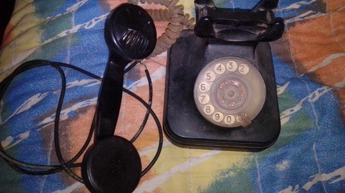 Telefono Antiguo Negro Años 40-50 Entel A Disco 1