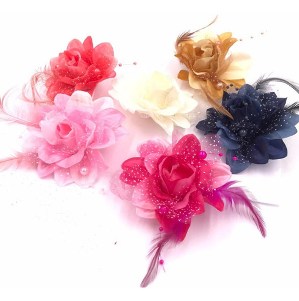 Atacado 90 Pçs - Flores De Poliéster Em Névoa Pra Montagem 0 Atacado 90 Pçs - Flores De Poliéster Em Névoa Pra Montagem 0