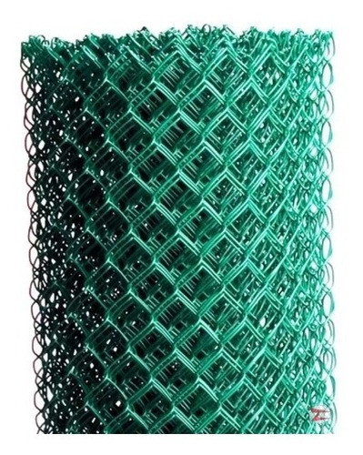 Tela Alambrado 3 F 14 Pvc Verde 10,00x1,00m 0