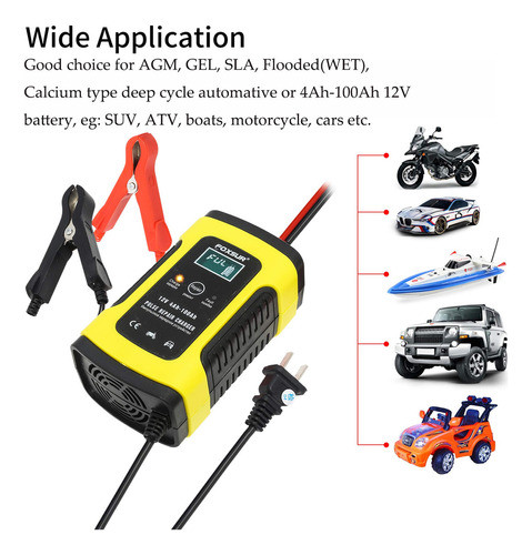 Ieik Cargador De Bateria Inteligente Automotriz De 12 V Y 5 1