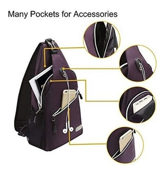 Mochila Bolso Bandolera Viaje Senderismo Paseo Gimnasio - 17 1