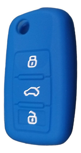 Cubre Llave De Silicona Vw Gli Vento - Golf Blue 0