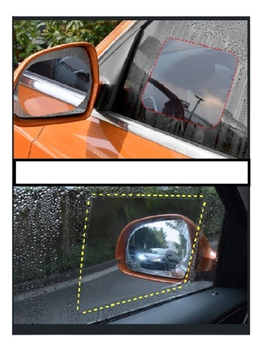 Protecto Transparente Anti Lluvia Antiempañante Par Ventan 1