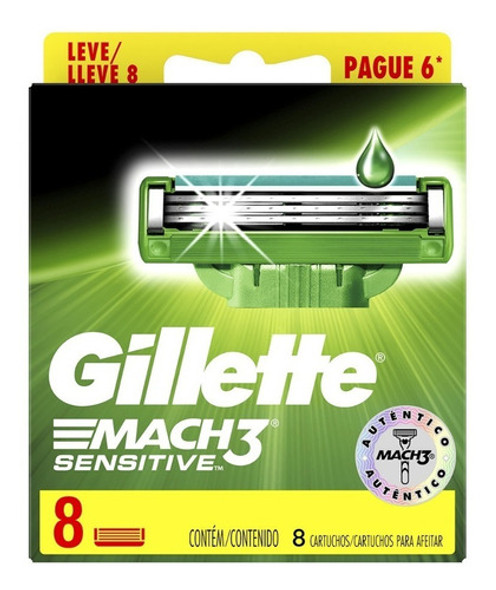 Repuesto Gillette Mach3 Sensitive X 16 Cartuchos 0