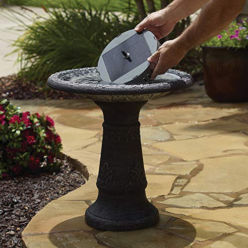 Smart Solar Aquanura Solar Birdbath Burbujeador Gris 1