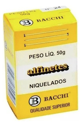 Alfinete Para Costura De Aço Niquelado Nº24 24mm 460 Un 0