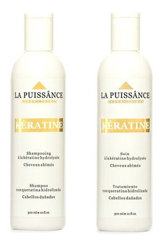 Kit Shampoo + Enjuague Keratina La Puissance Antifrizz 300ml 0